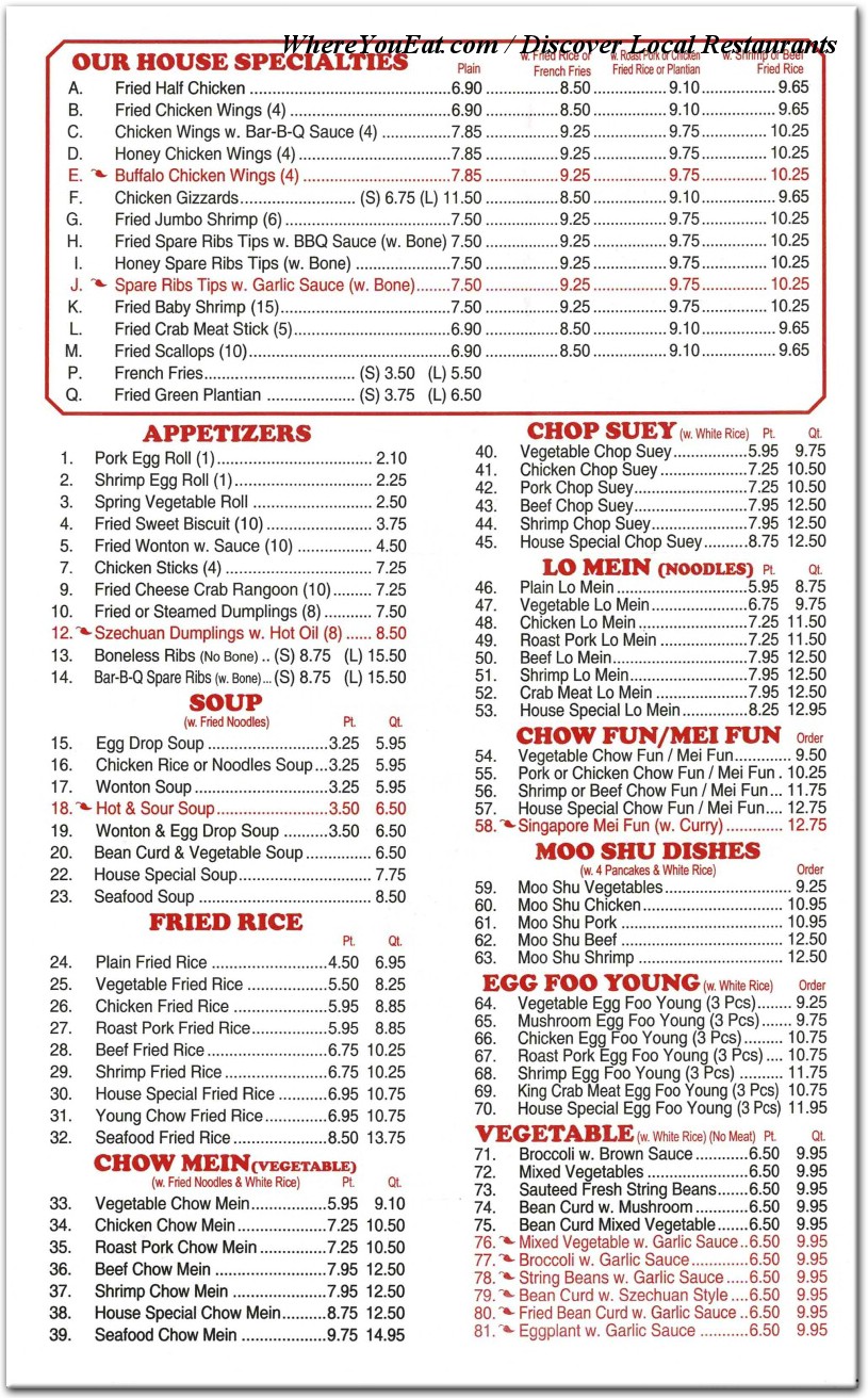 menu image