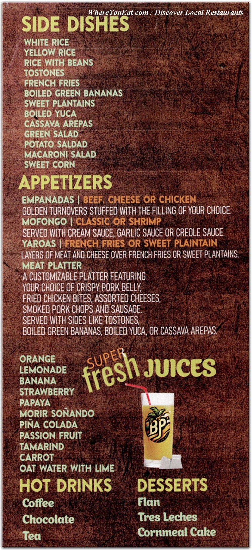 menu image