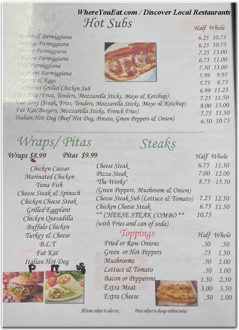 menu image