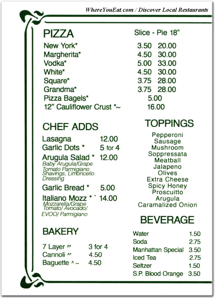 menu image