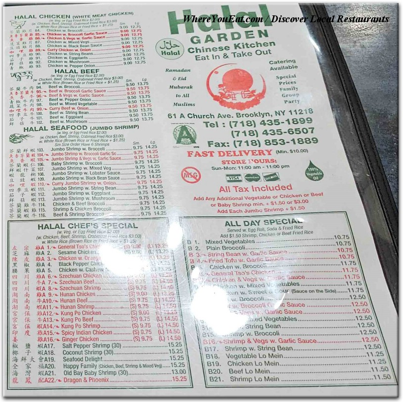 menu image