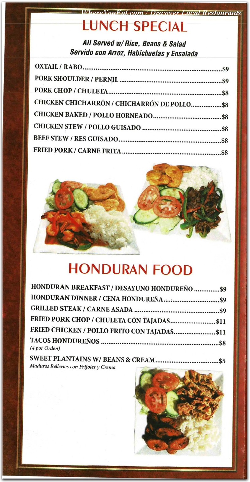 menu image