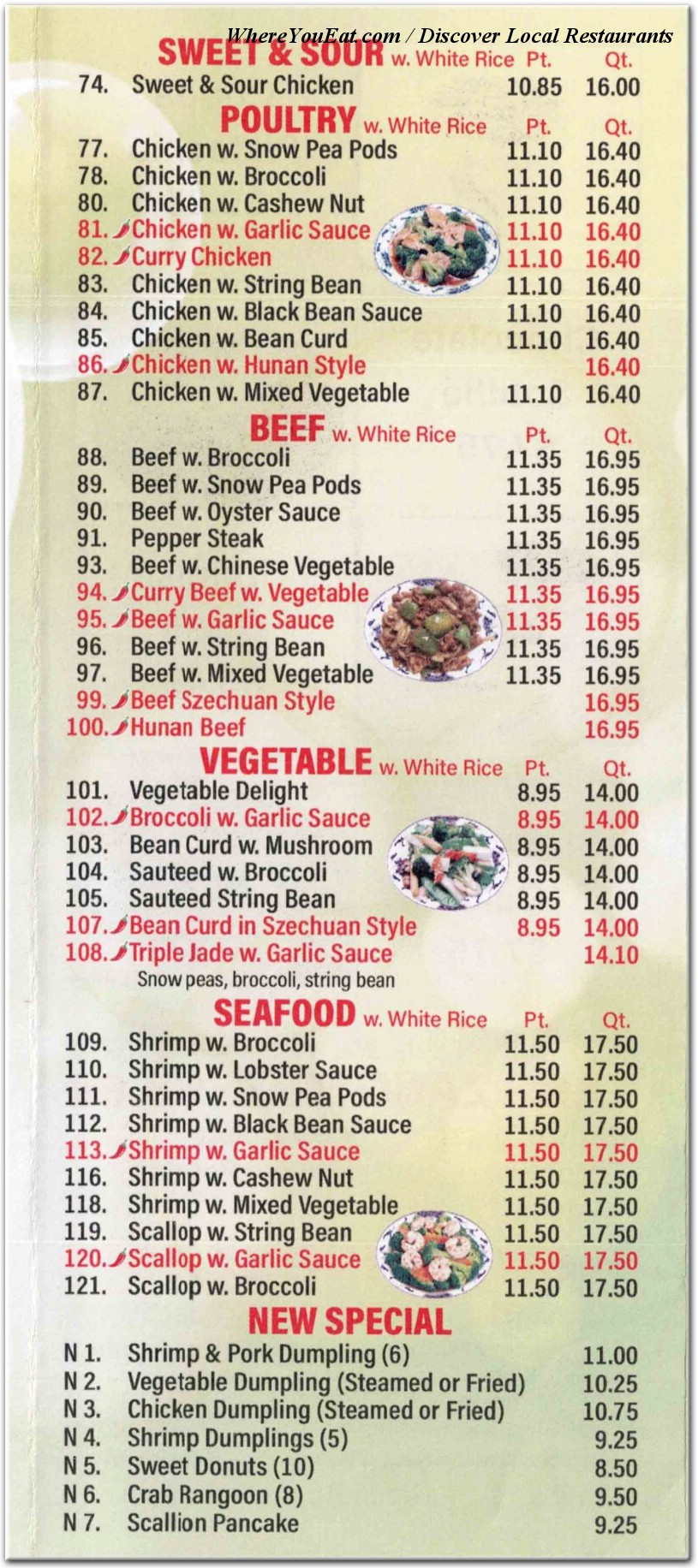 menu image