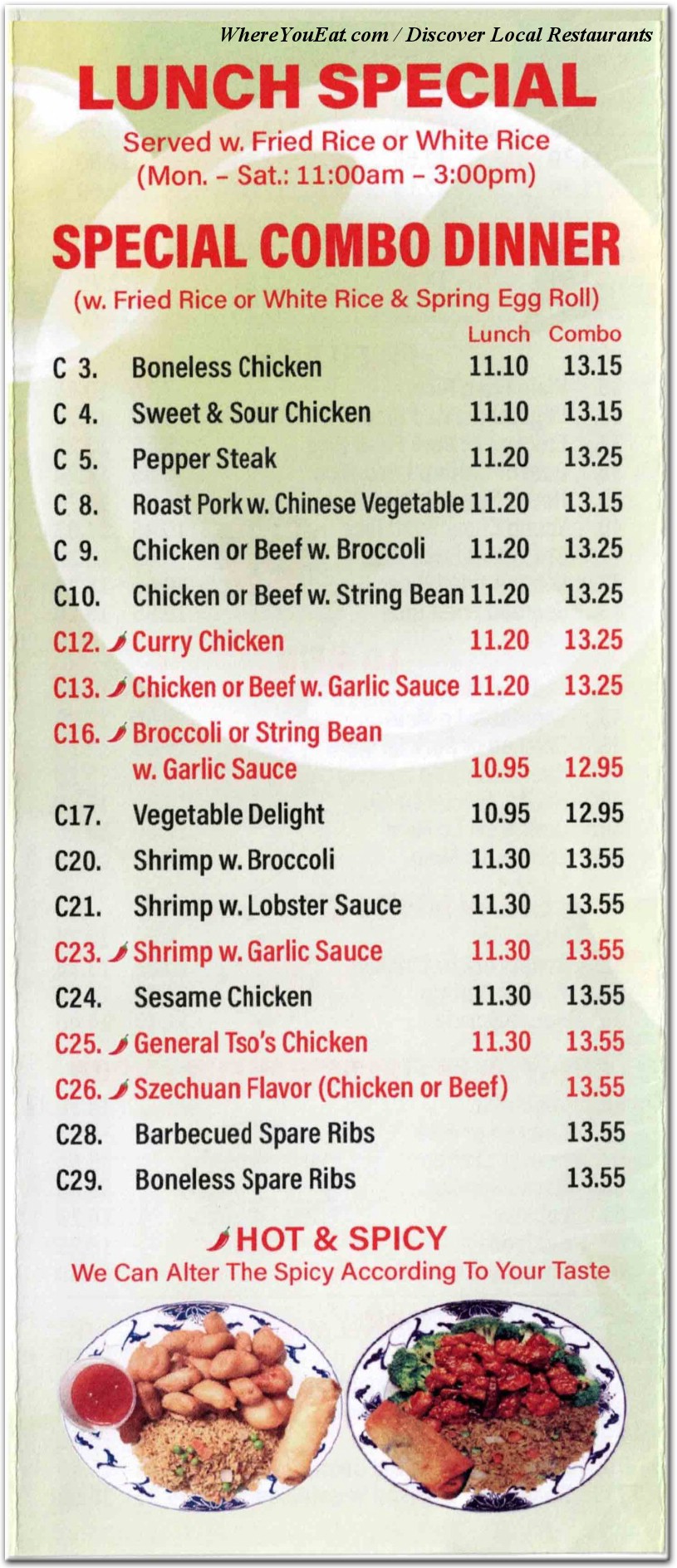 menu image