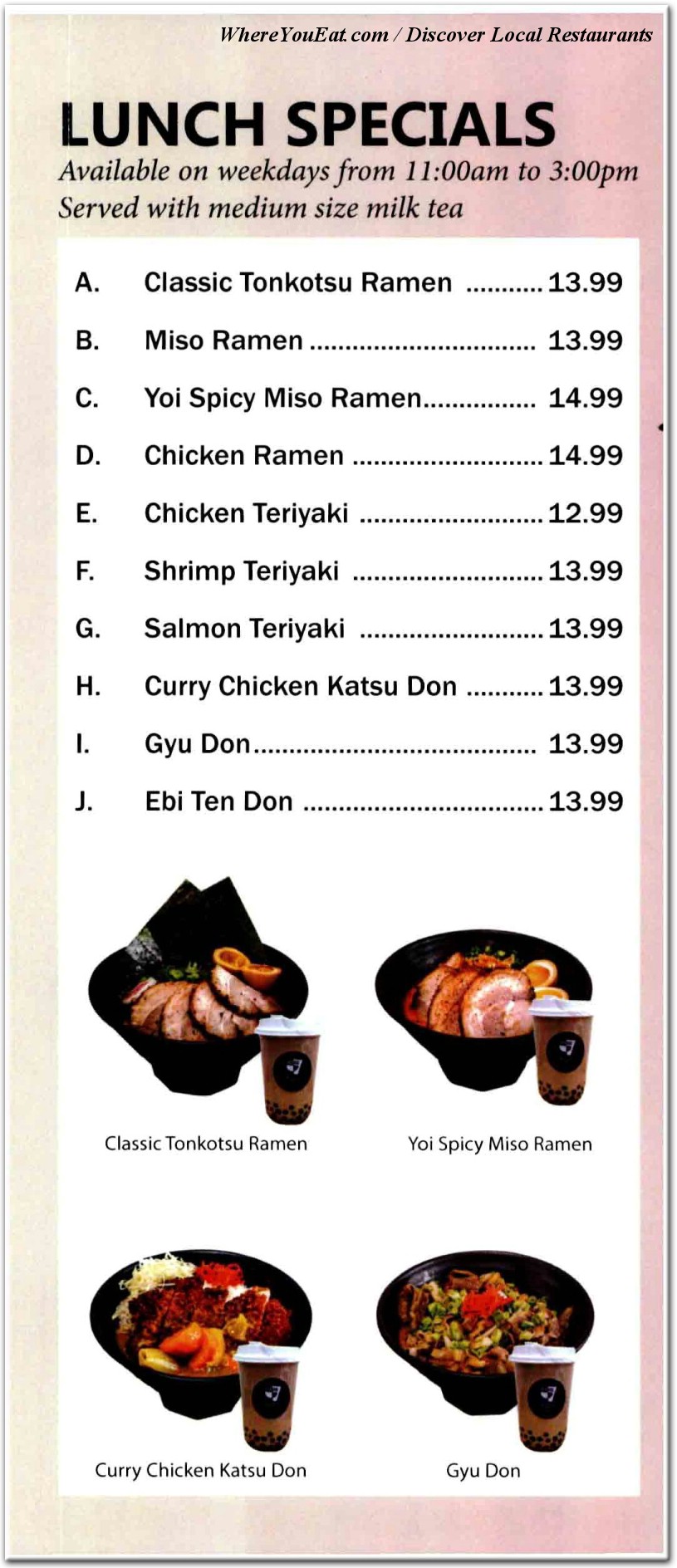 menu image