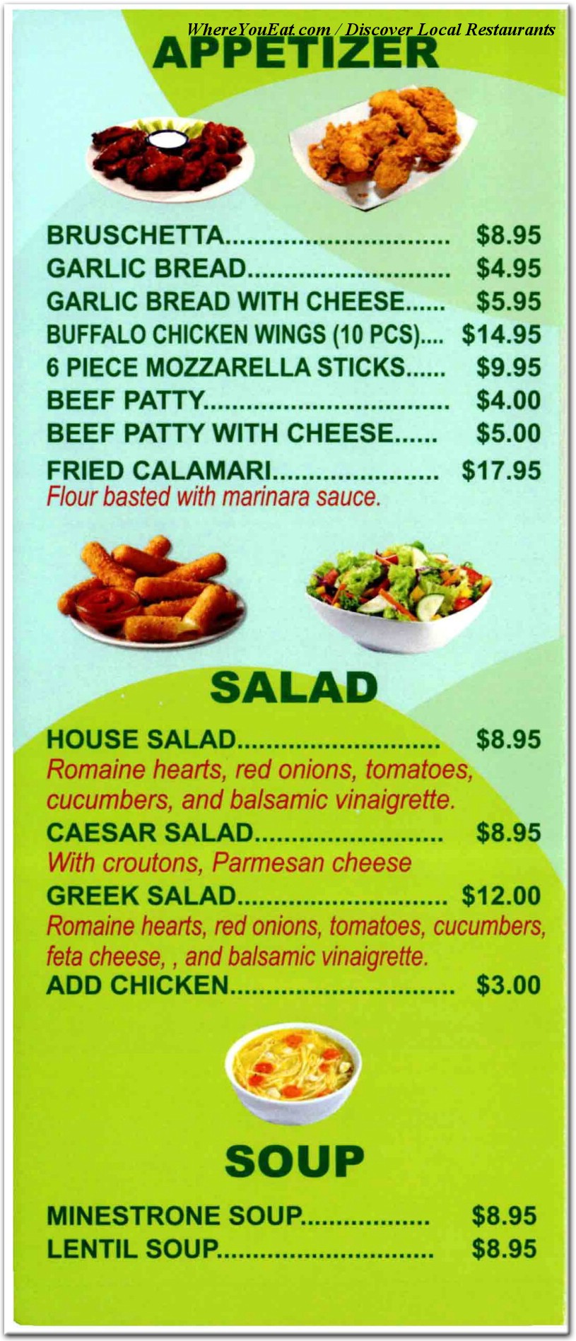 menu image