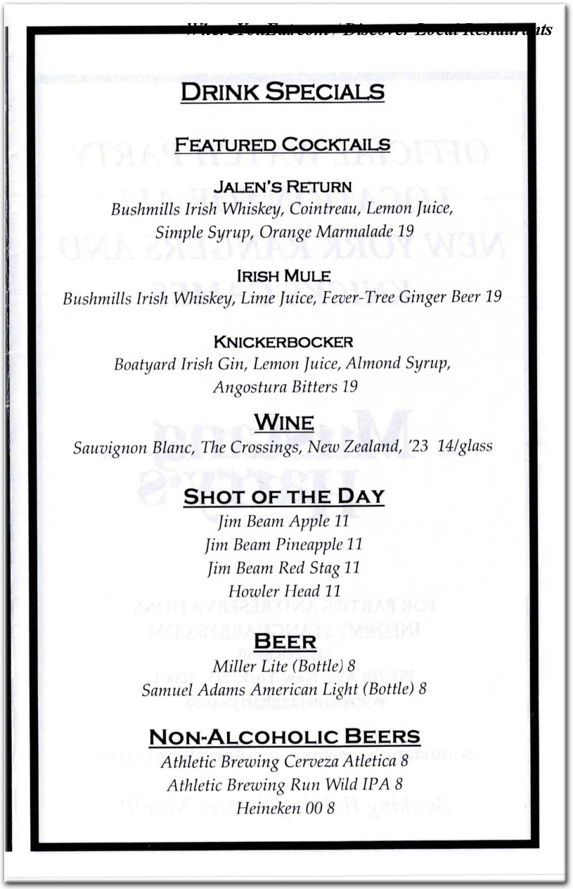 menu image