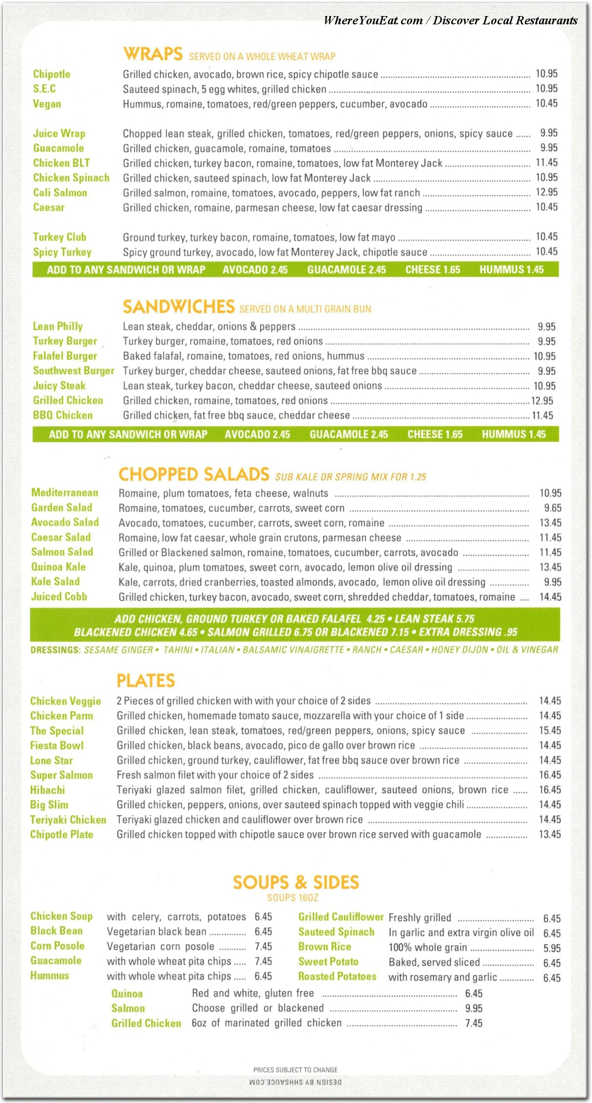 menu image