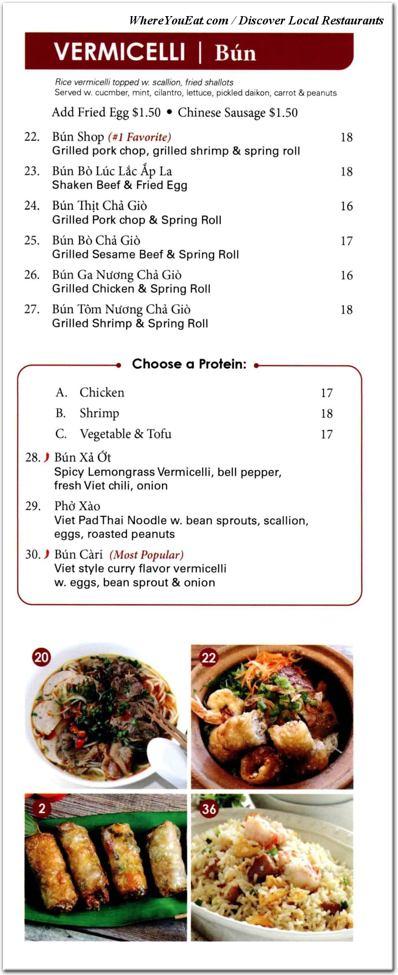 menu image