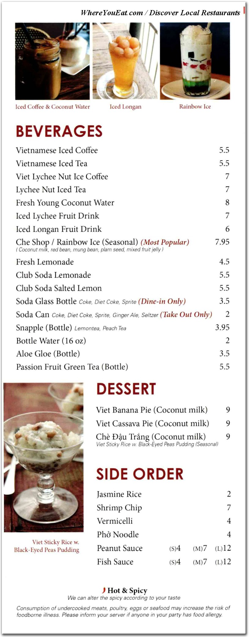 menu image