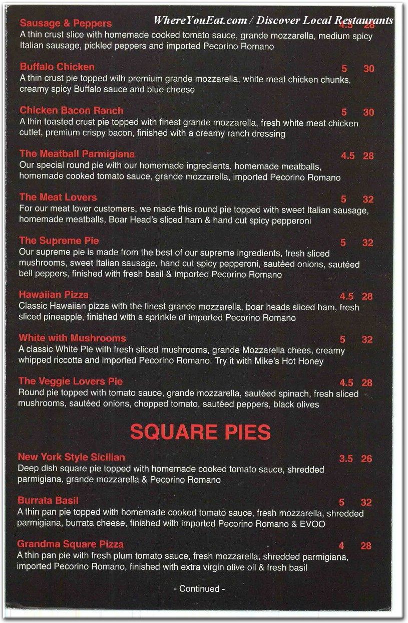 menu image