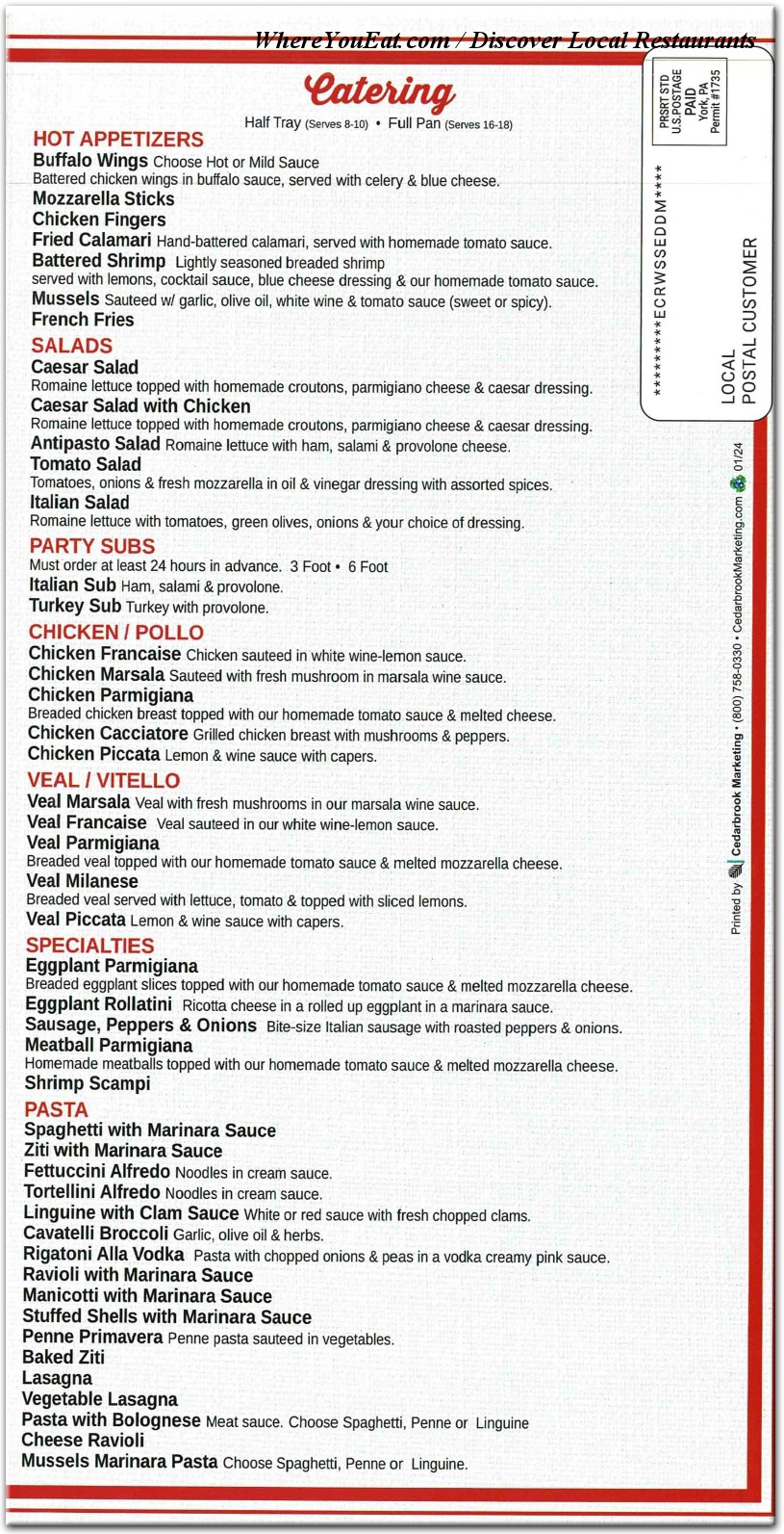 menu image