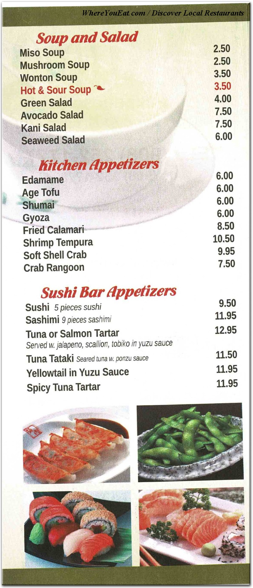 menu image