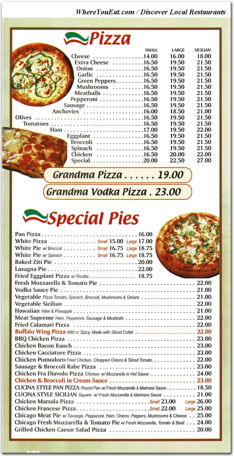 menu image