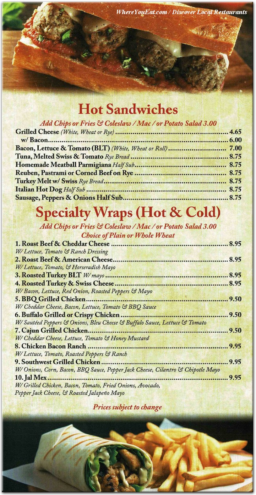 menu image