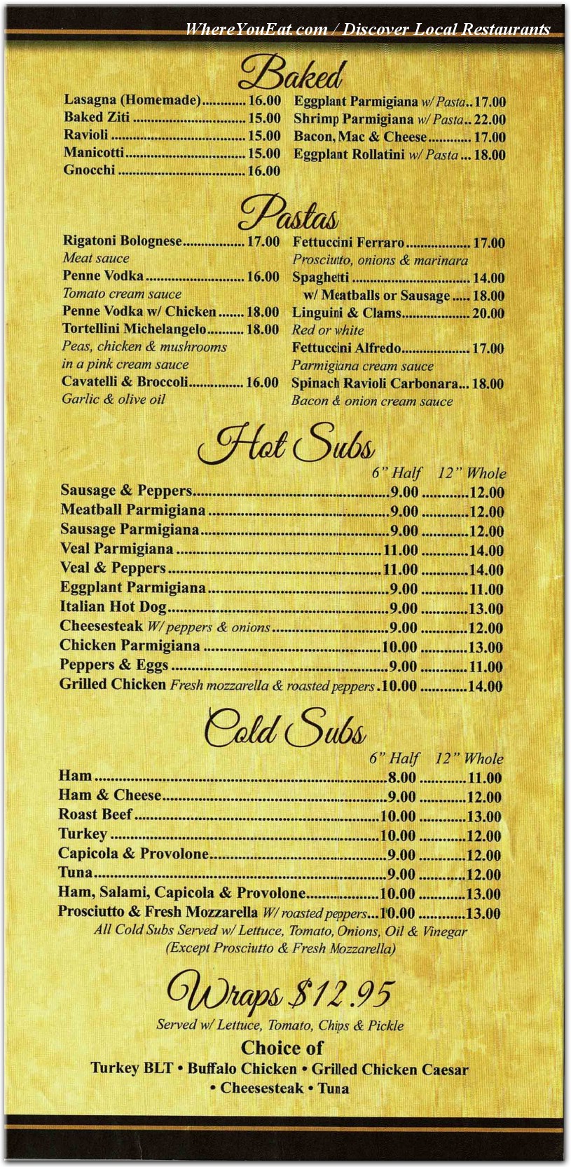 menu image