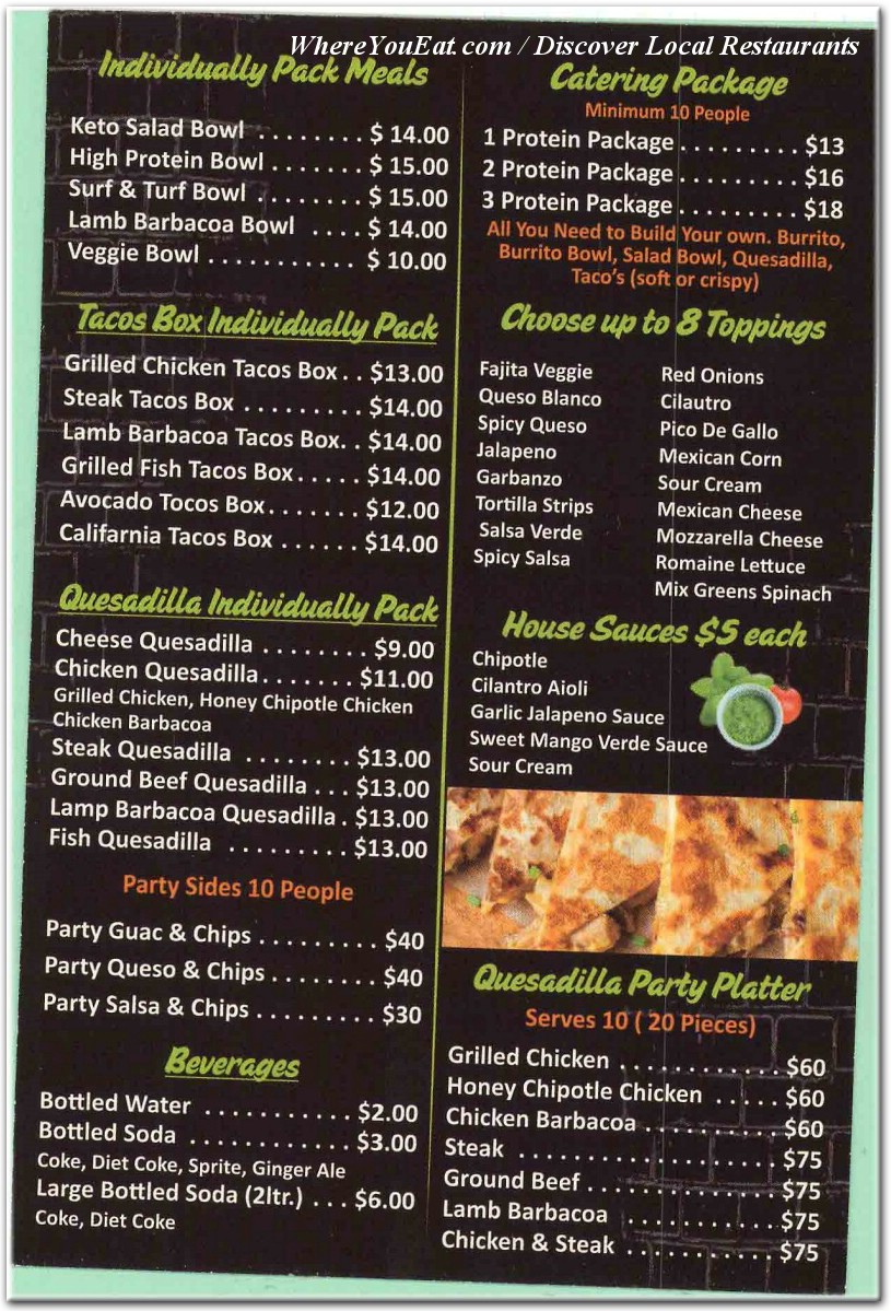 menu image