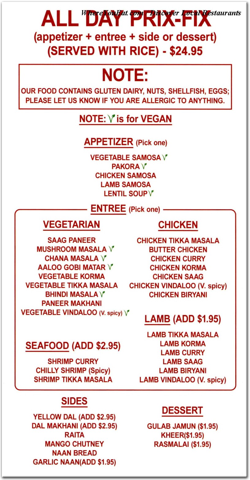 menu image