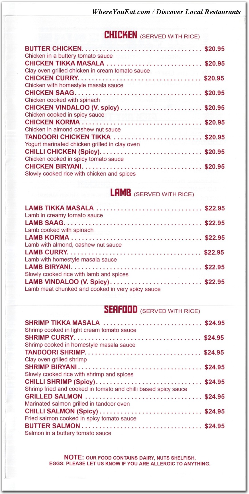menu image