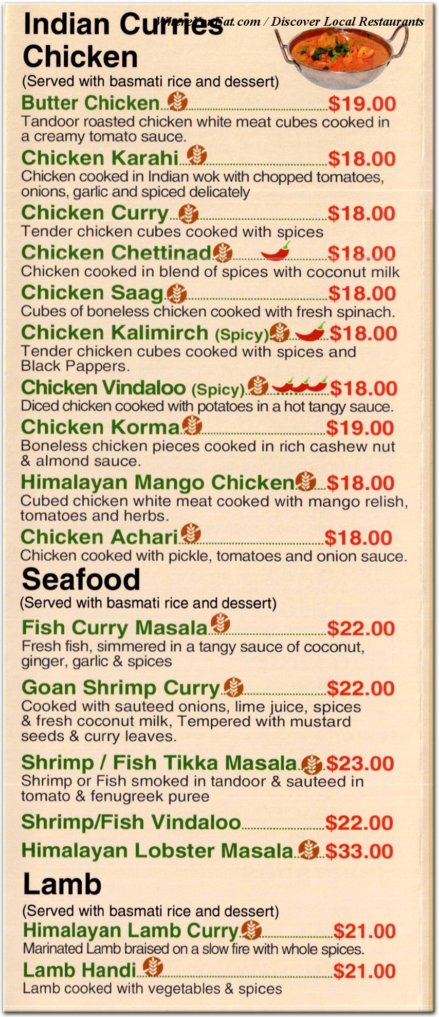 menu image