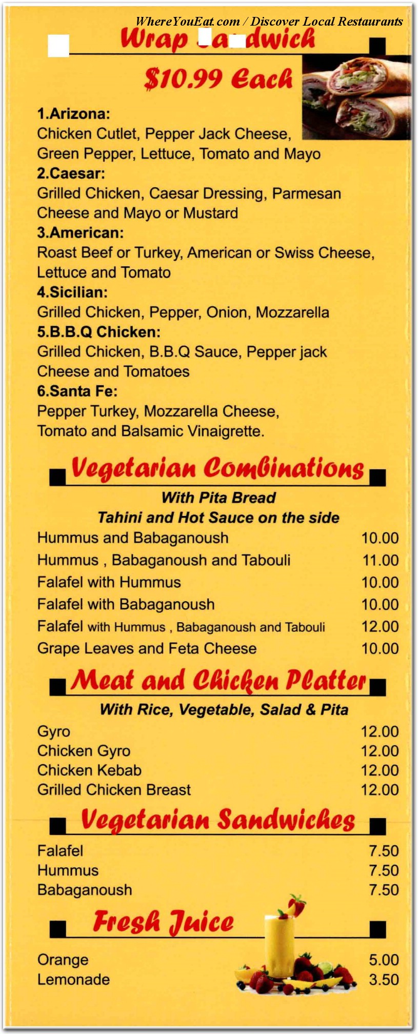 menu image