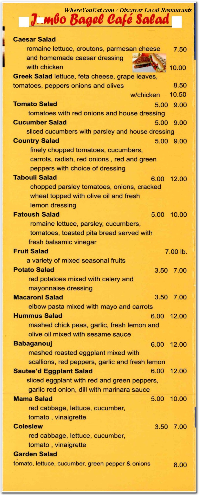 menu image