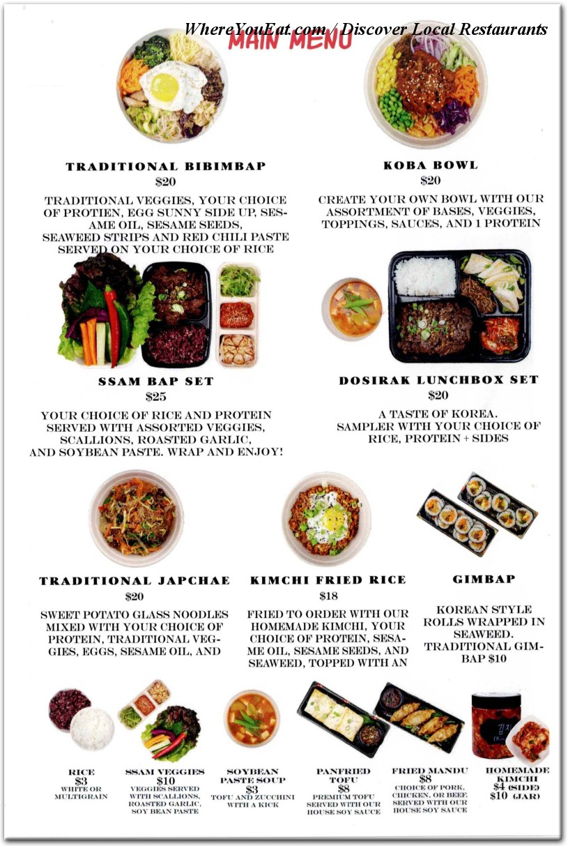 menu image