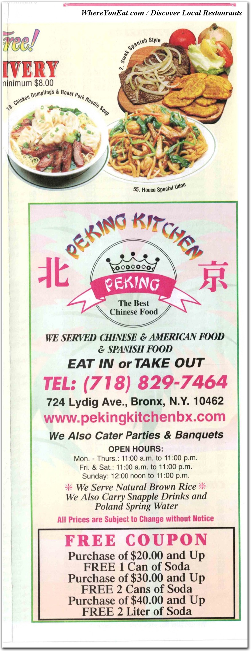 menu image