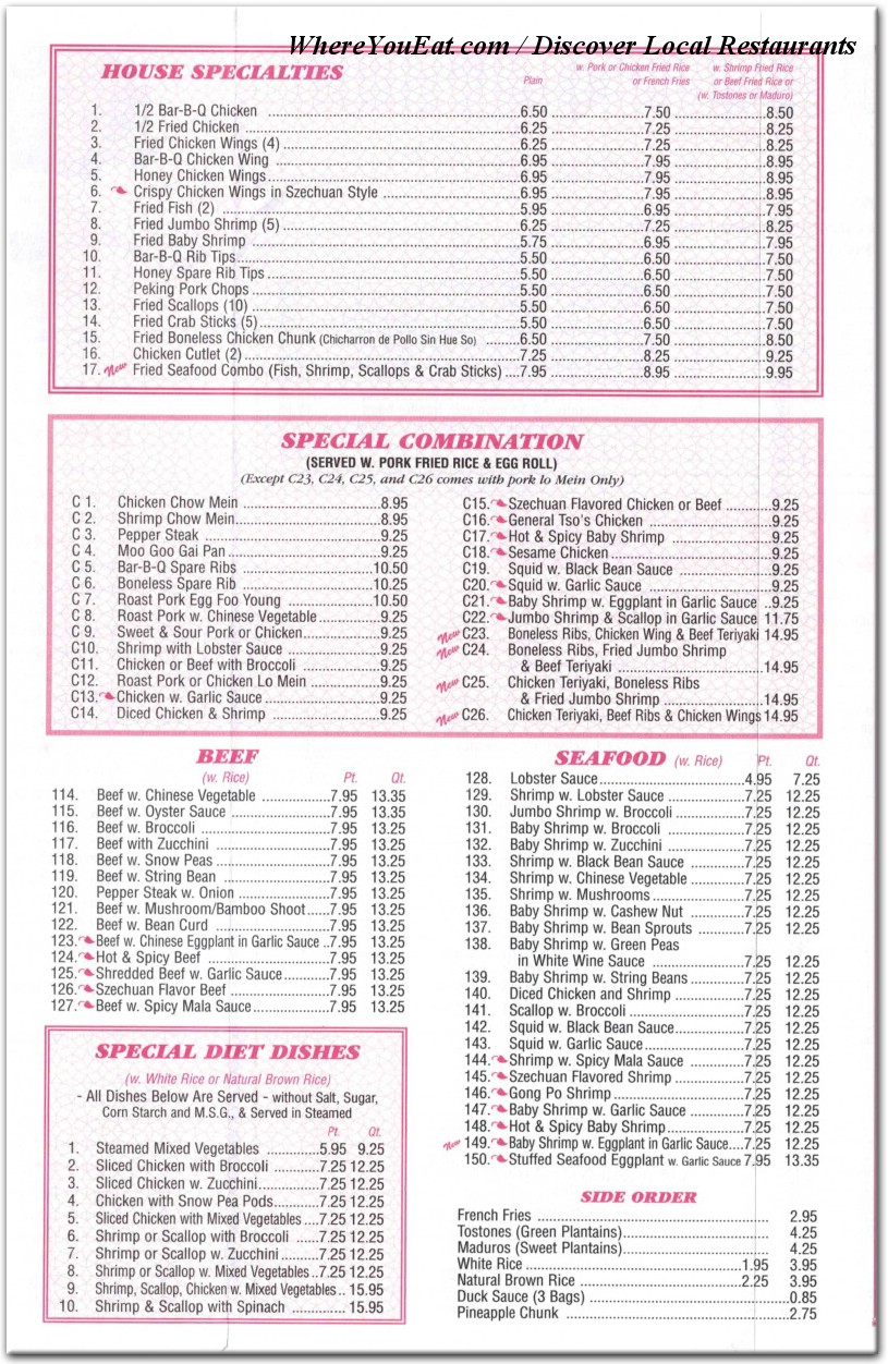 menu image