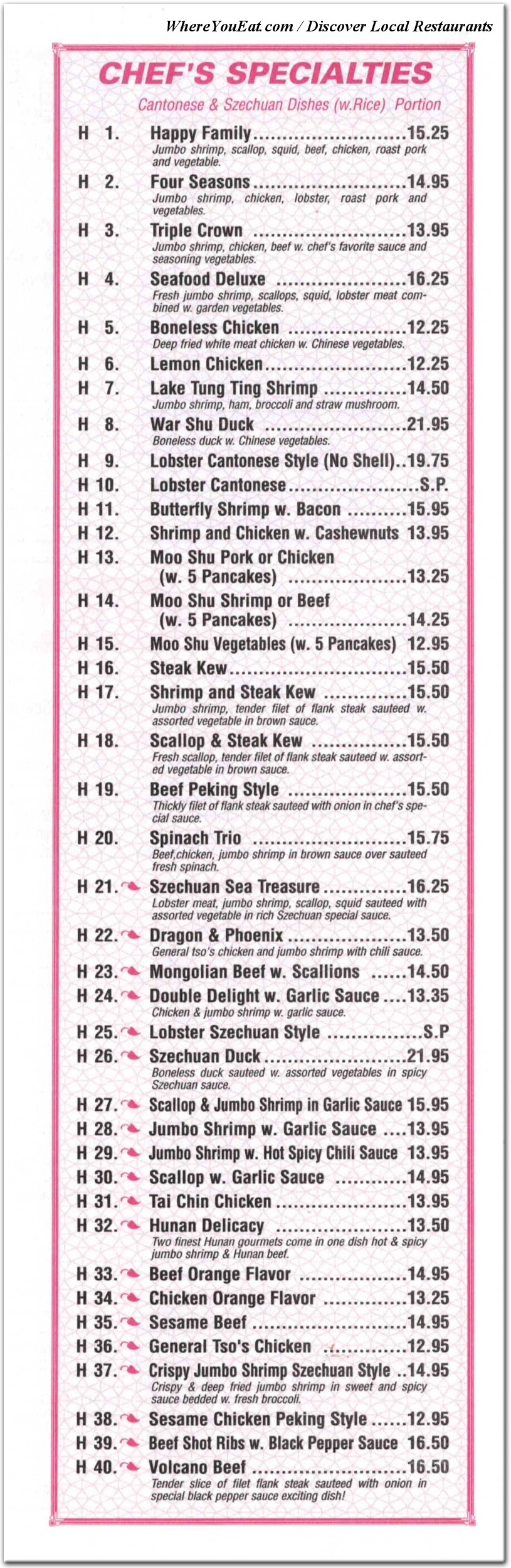 menu image