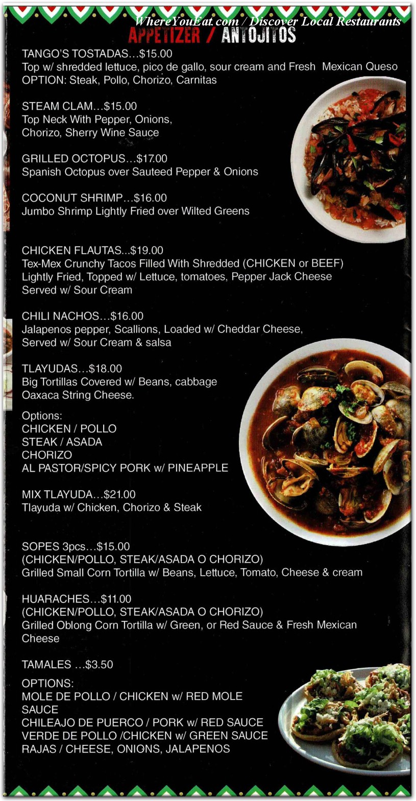 menu image