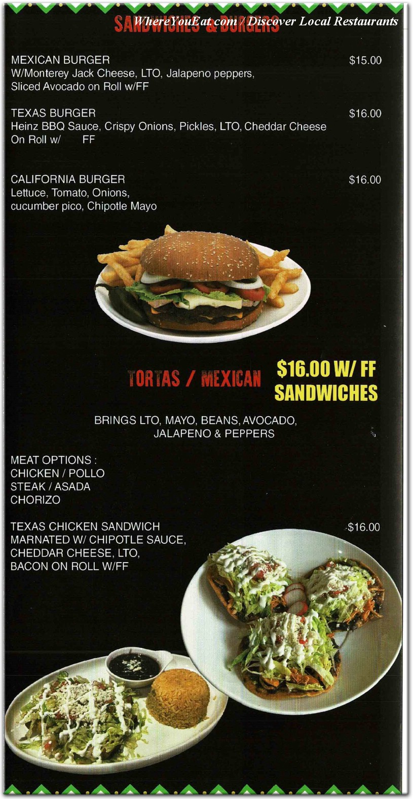 menu image