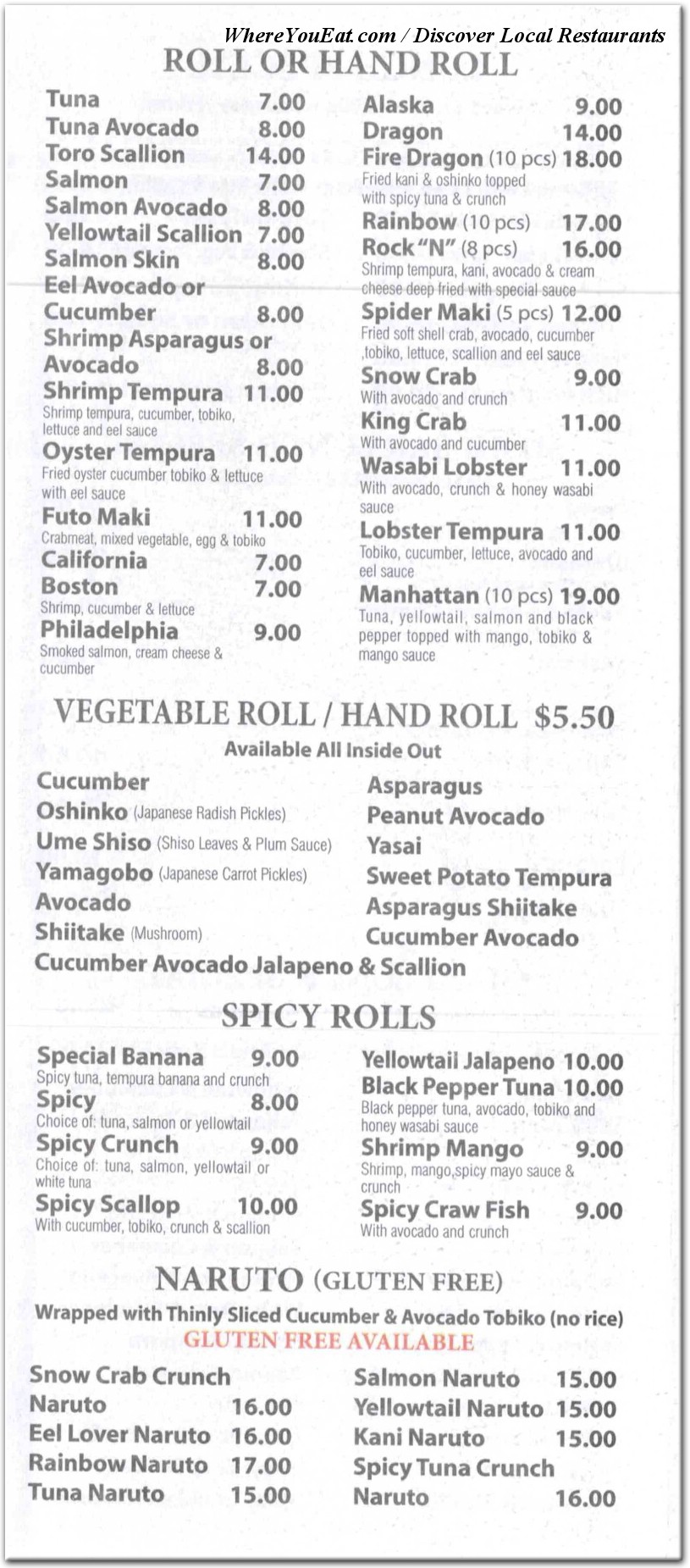 menu image