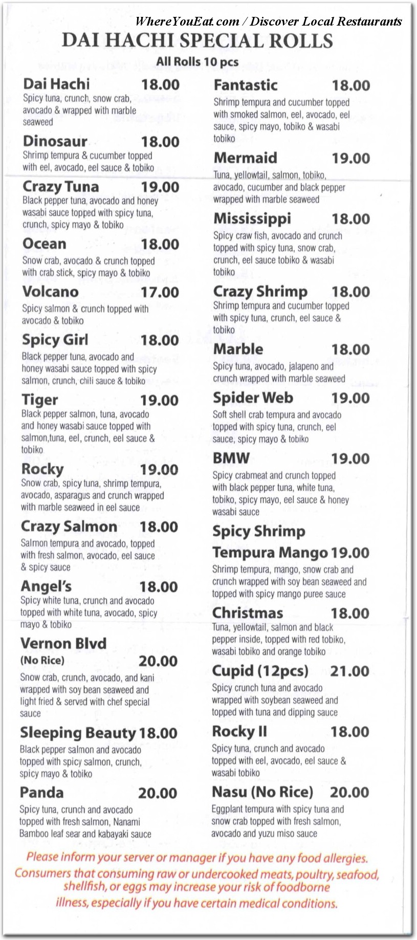 menu image