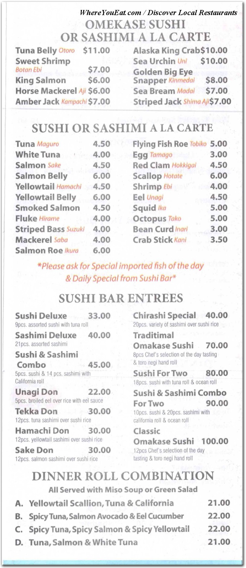 menu image