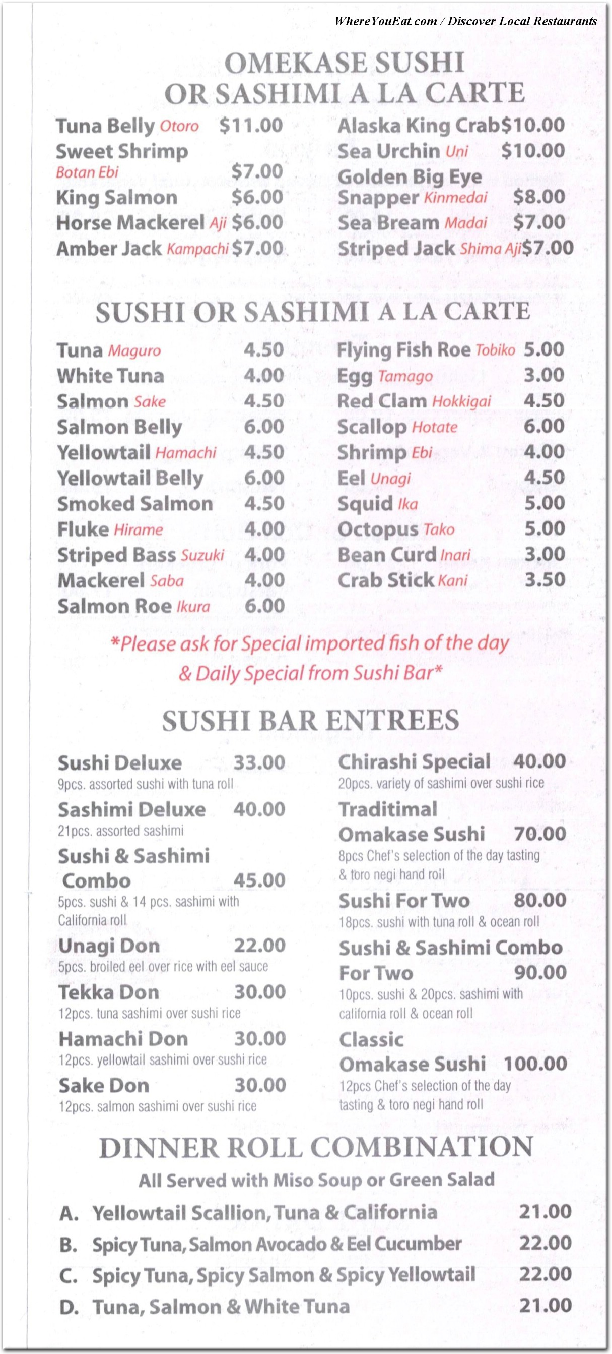 menu image