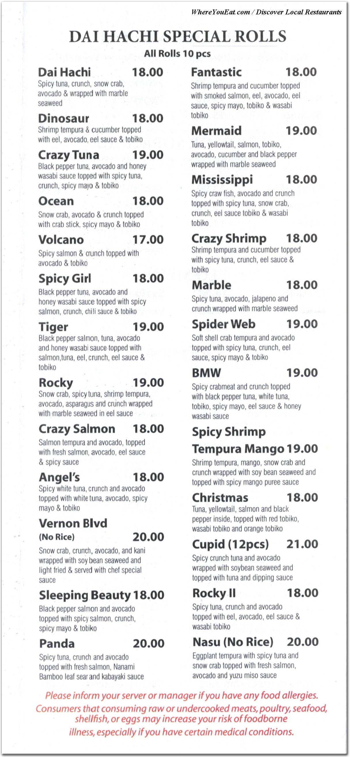 menu image