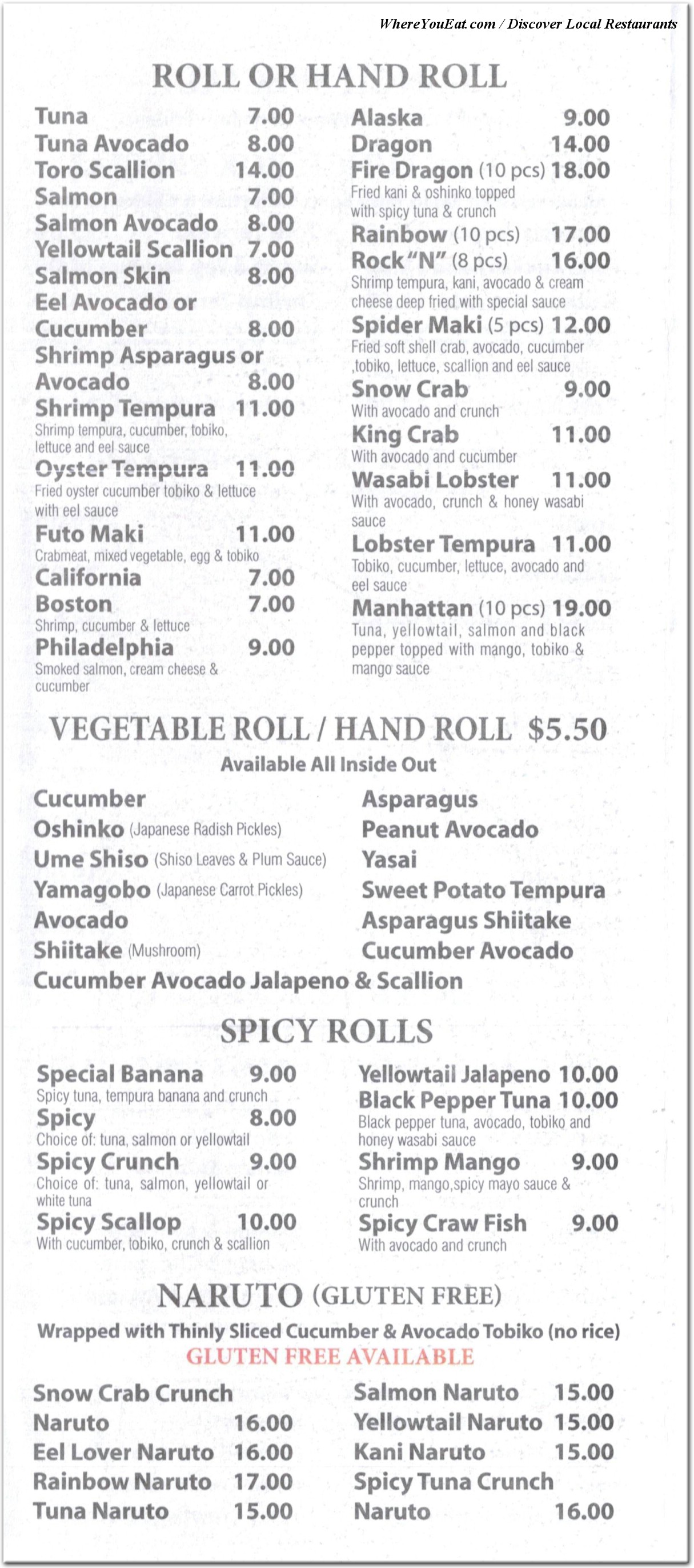 menu image