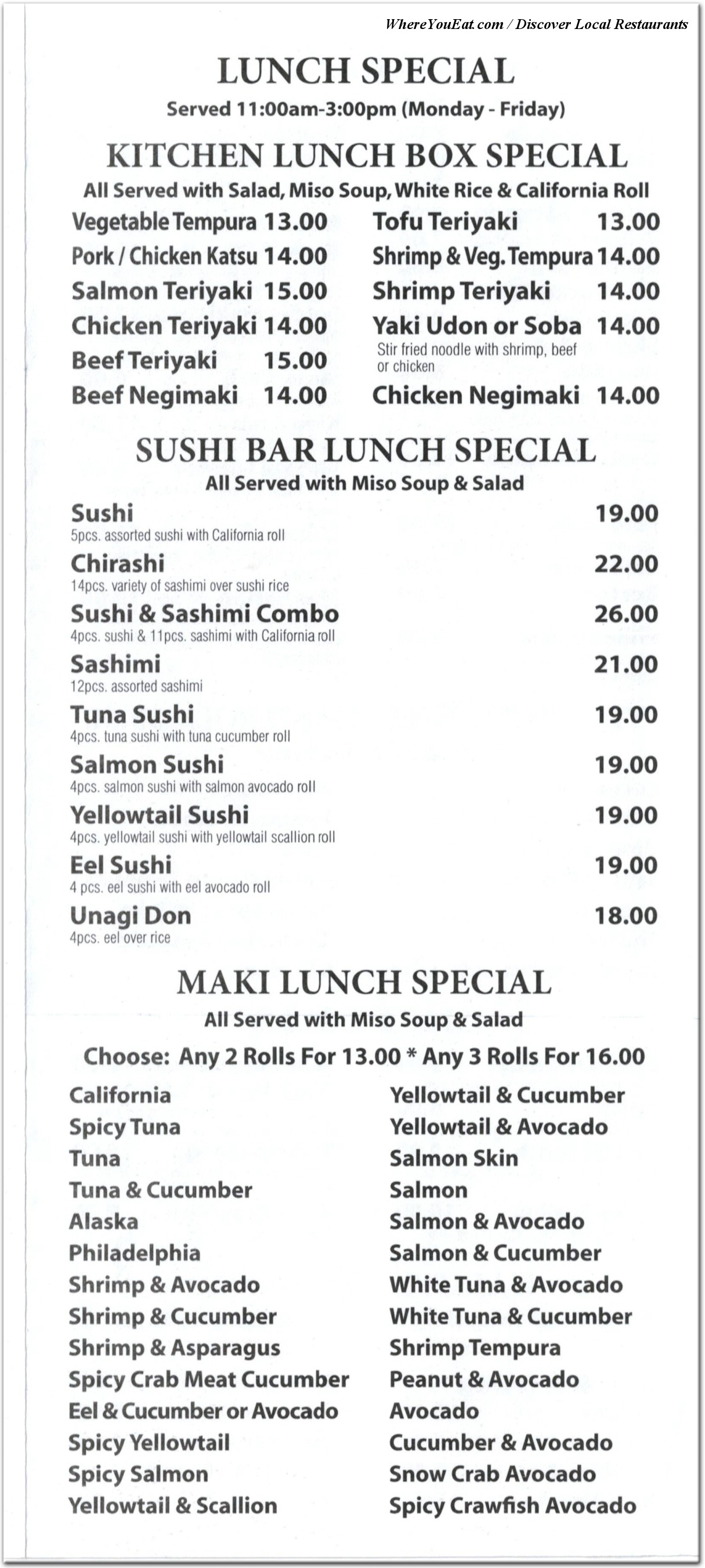menu image