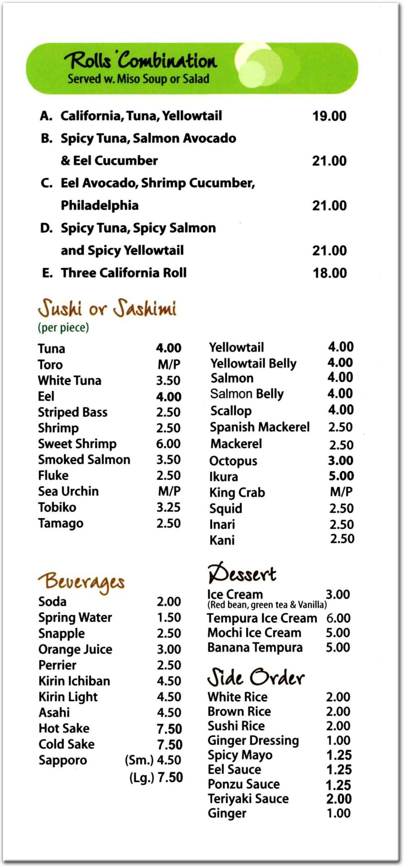 menu image