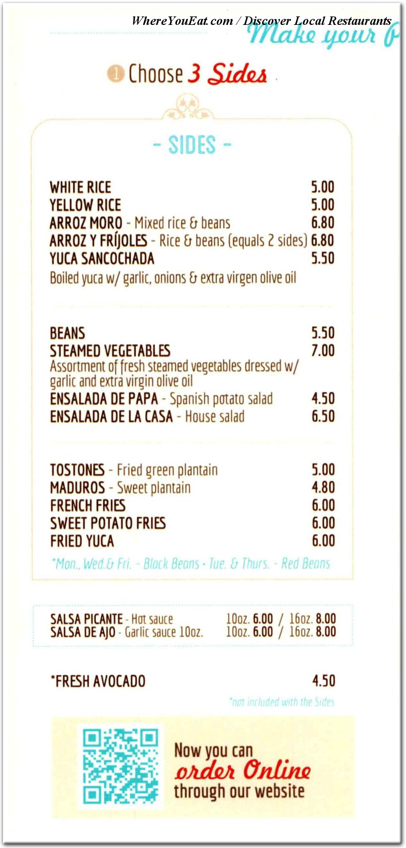 menu image