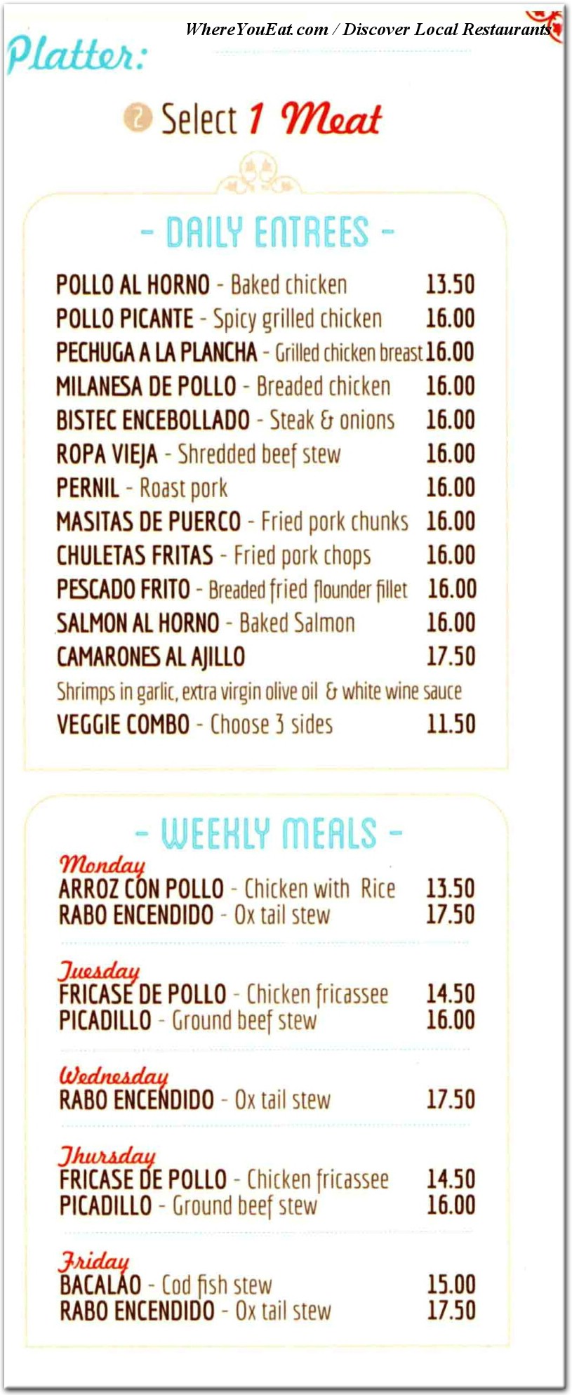 menu image