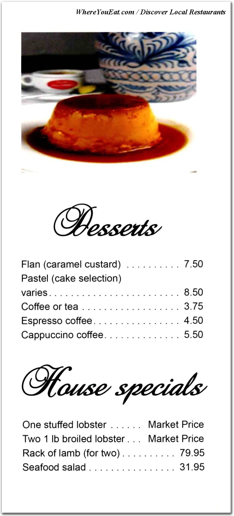 menu image