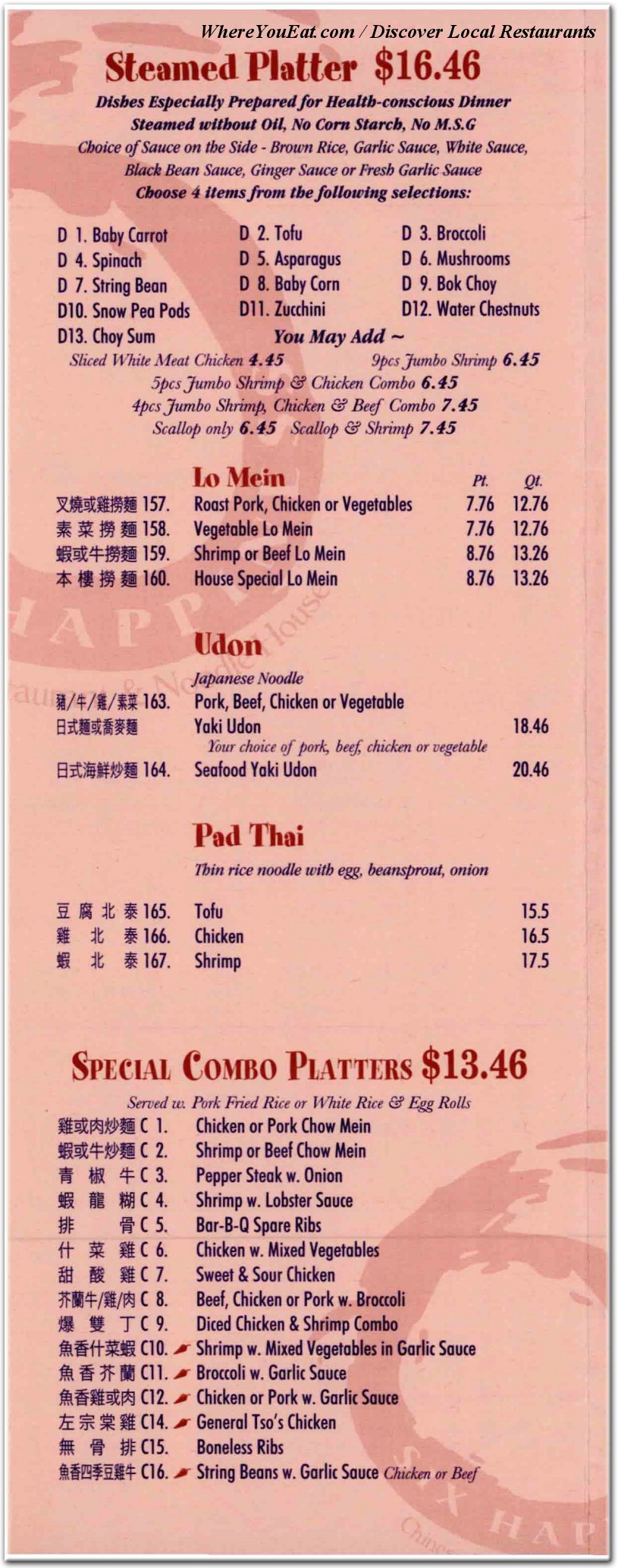 menu image