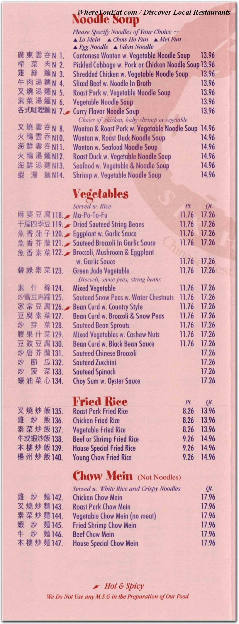 menu image