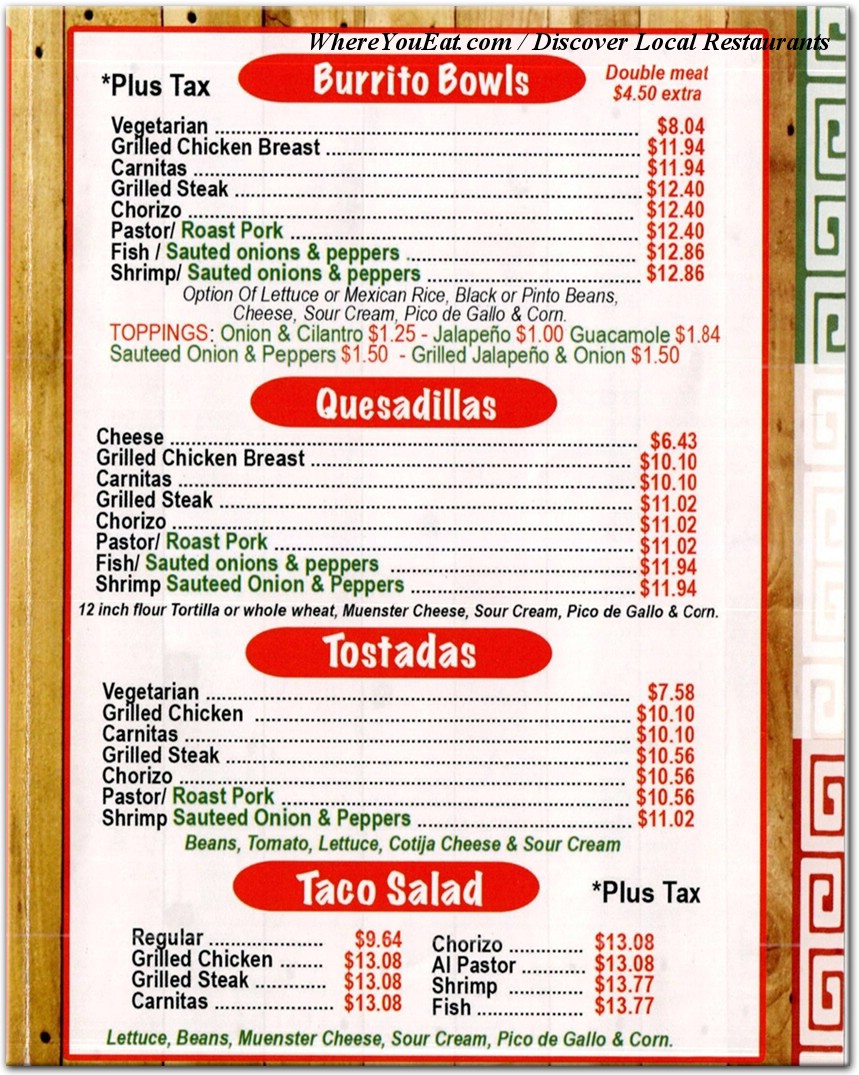 menu image