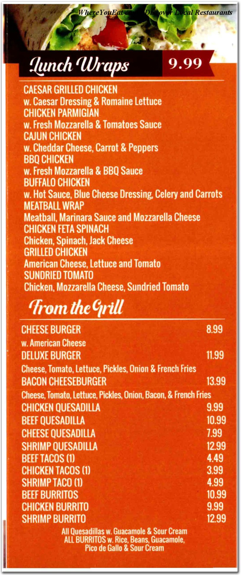 menu image