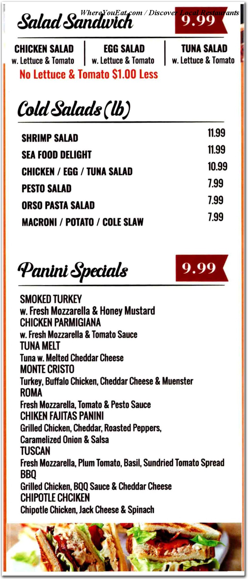 menu image