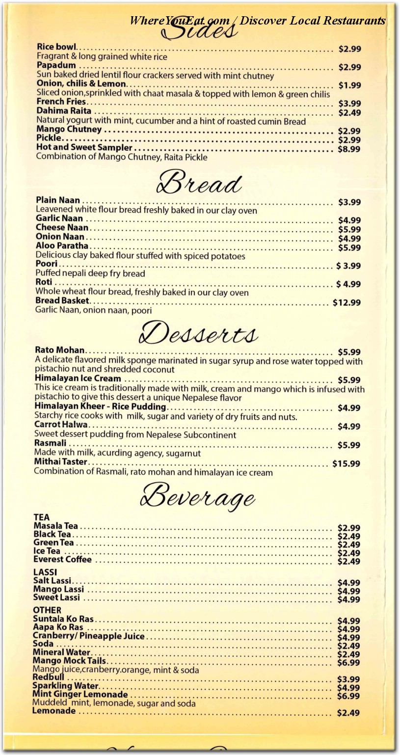 menu image