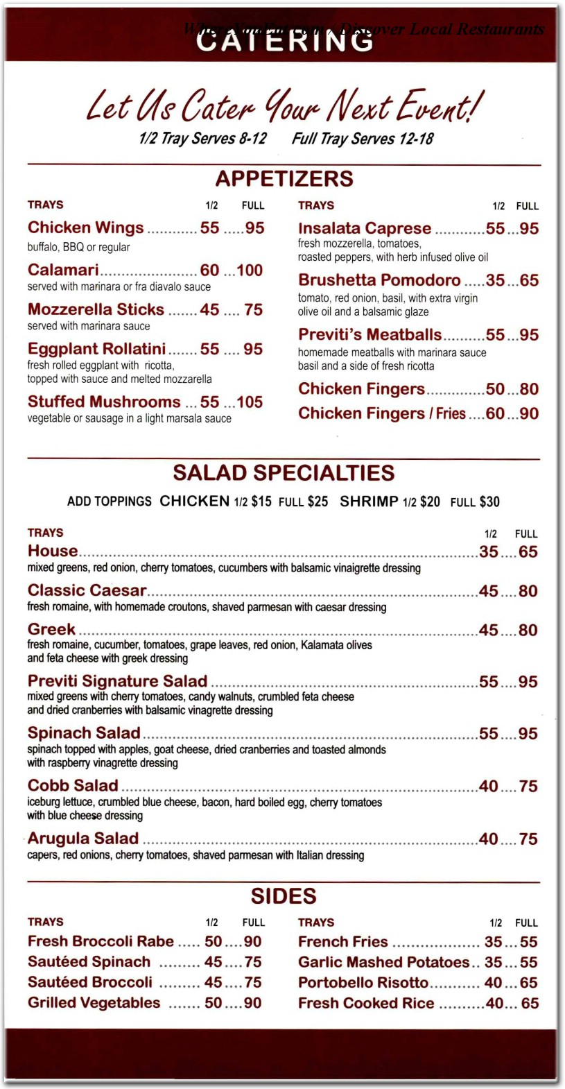 menu image